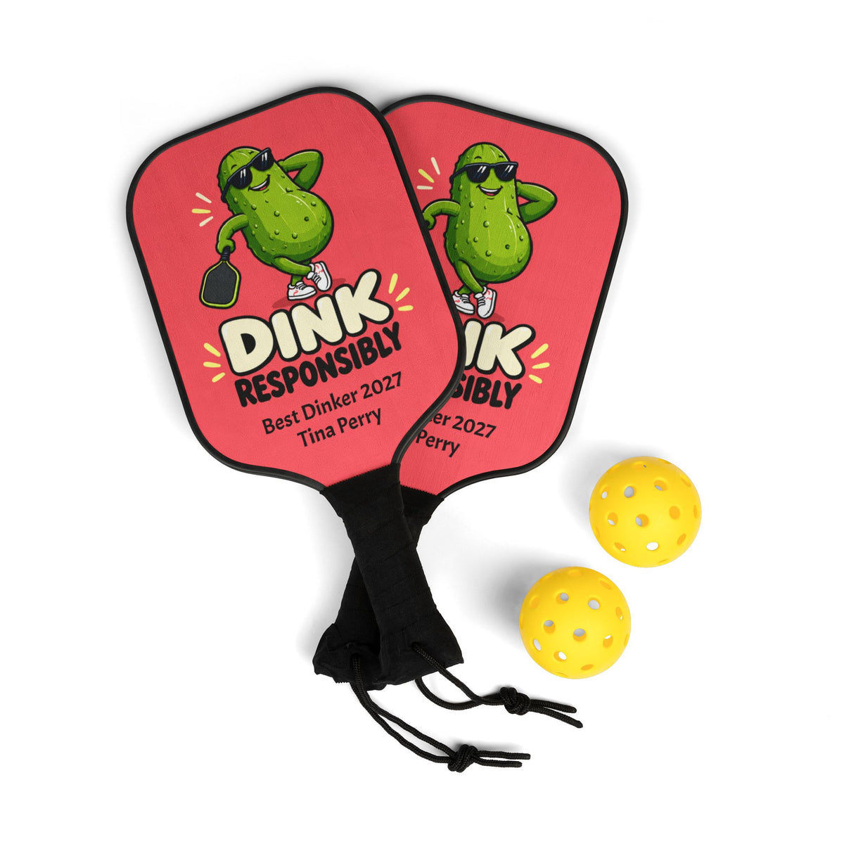Pickleball Paddle Set: Personalize for Gifts, Awards, or Easy Identification
