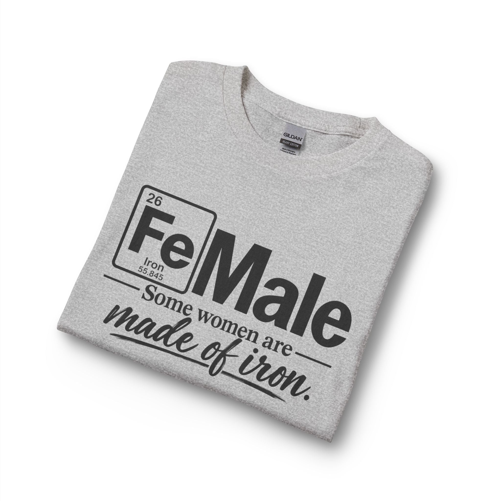FeMale 'Some Women Are Made of Iron' ..SpecialTees. Gildan 5400 Long Sleeve Tee
