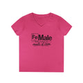 FeMale Some Women Are Made of Iron ... SpecialTees.. Gildan 5V00L V-Neck