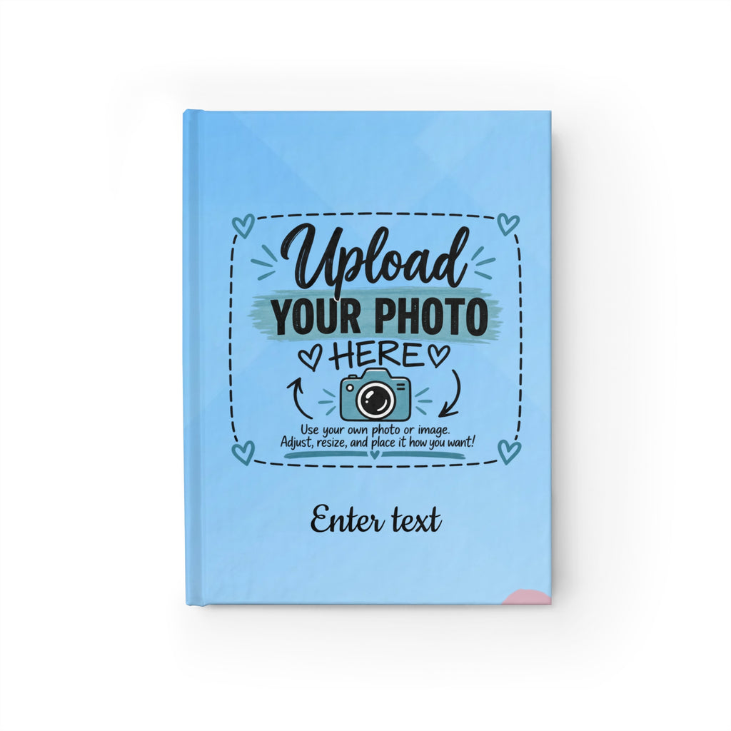 Custom Photo Journal — Personalized Hardcover Photo Upload Notebook