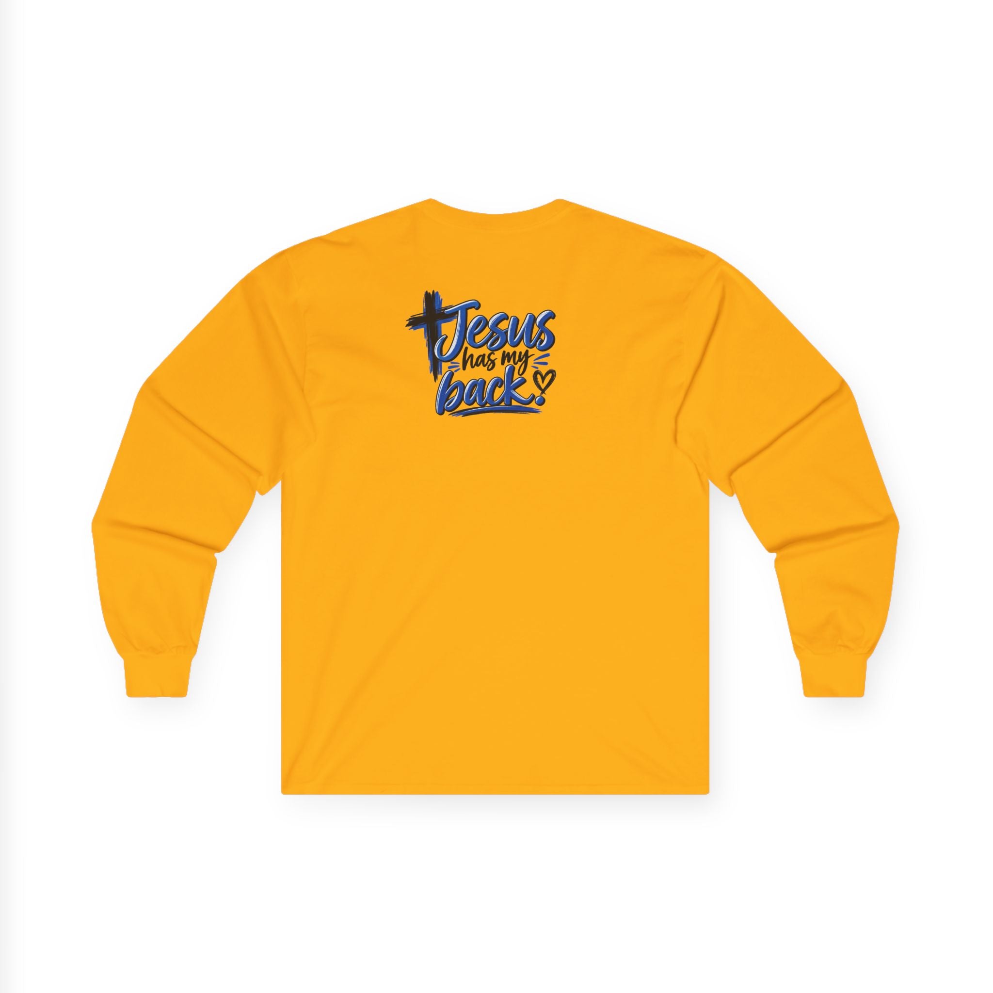 Long Sleeve Gildan 2400 T-Shirt..Front and Back Design