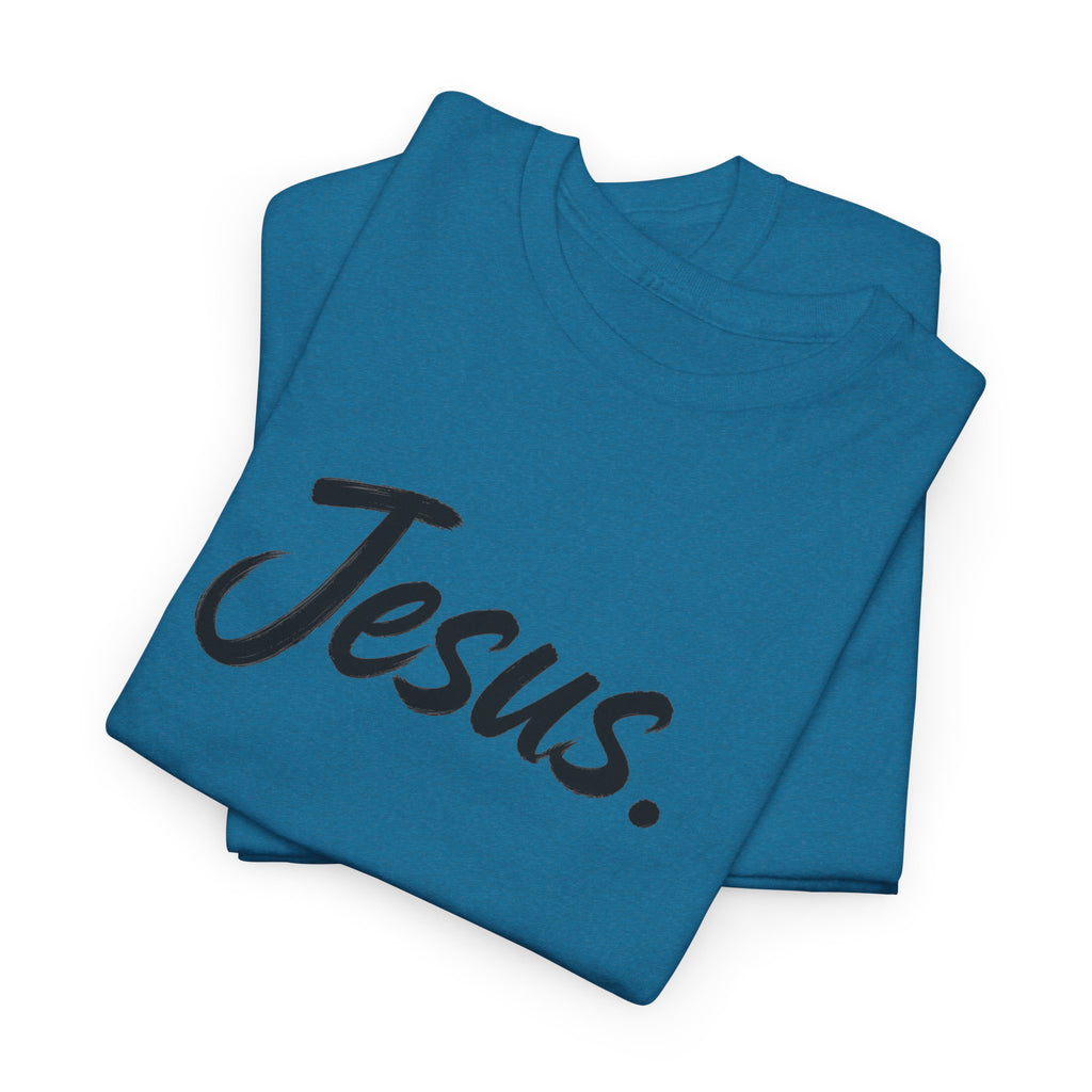 Jesus Script T-Shirt - Faith Designs - Gildan 5000 (available in V-Neck)