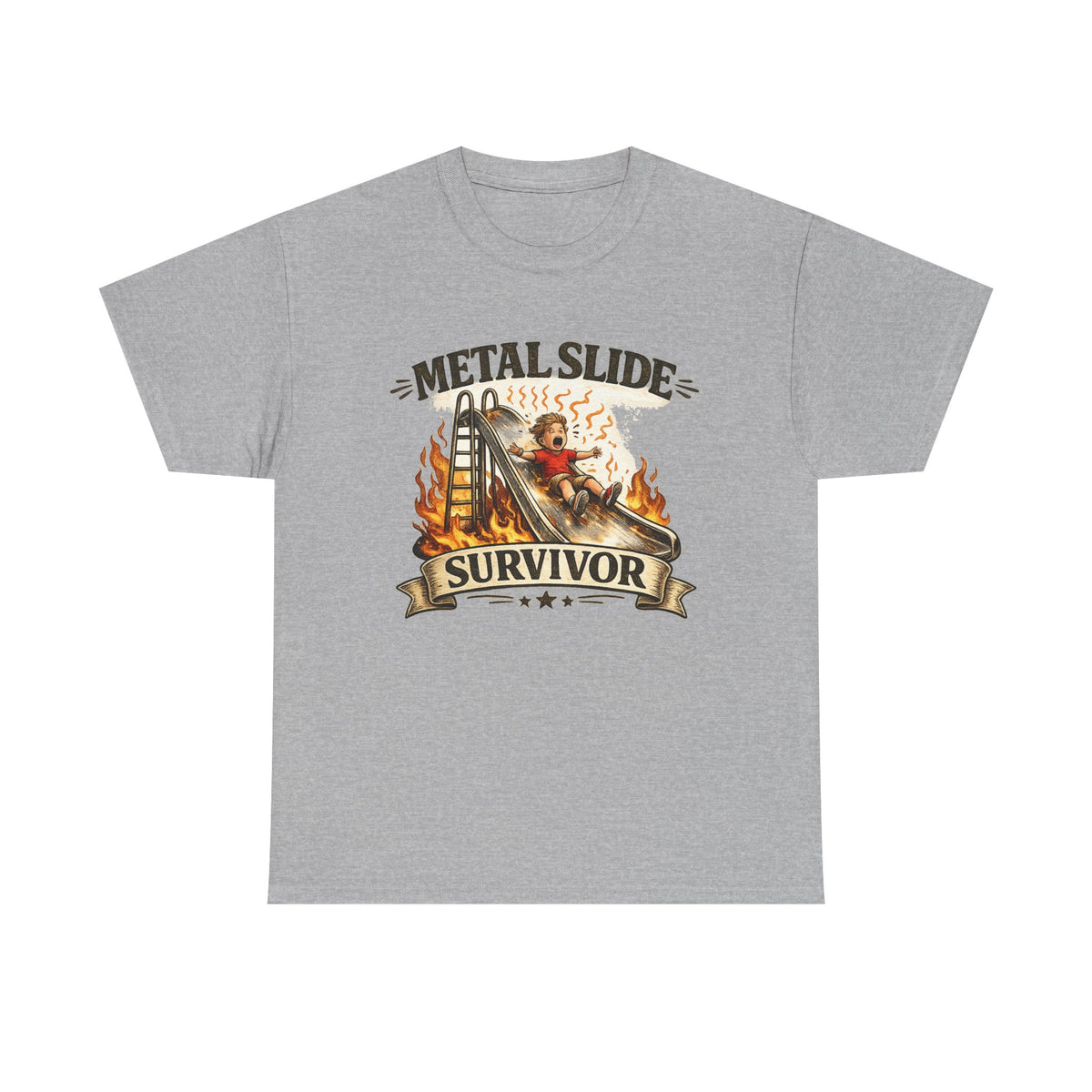 Metal Slide Survivor T-Shirt ...IYKYK...Gildan 5000
