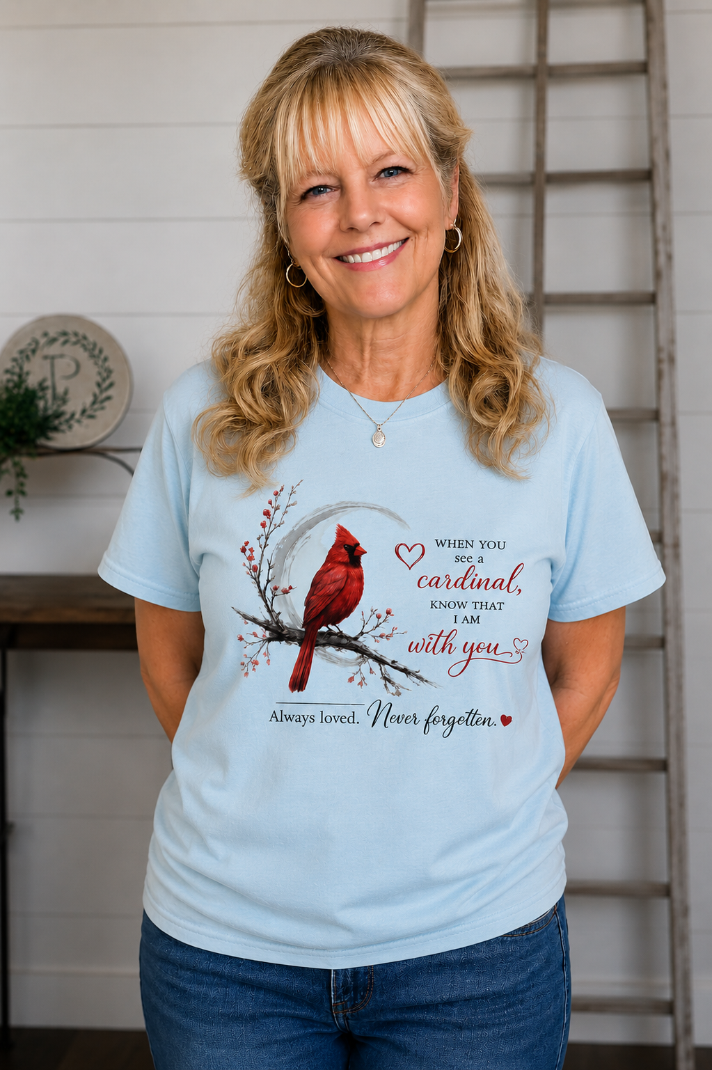 Cardinal Memorial T-Shirt /Faith/ Comfort Colors