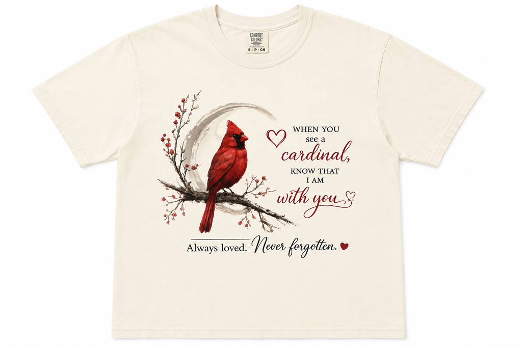 Cardinal Memorial T-Shirt /Faith/ Comfort Colors
