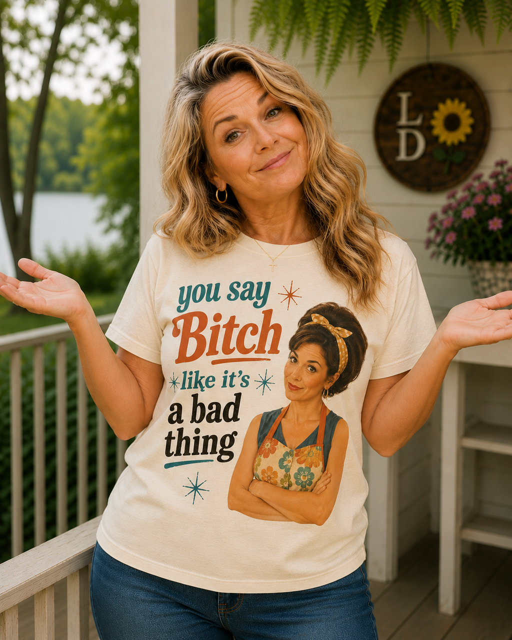 You Say Bitch Like It's a Bad Thing | Retro & Snarky | Comfort Colors 1717 T-Shirt