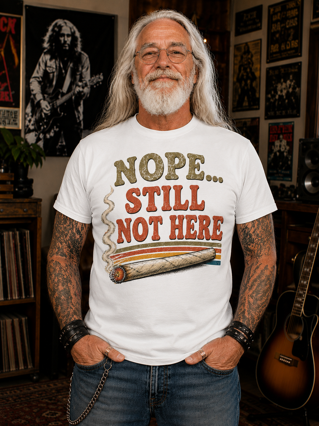 Nope Still Not Here T-Shirt — Retro - Comfort Colors