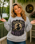 Witch Moon Crewneck Sweatshirt — "Don't Hex and Fly"/The Holidays/ Sweatshirt