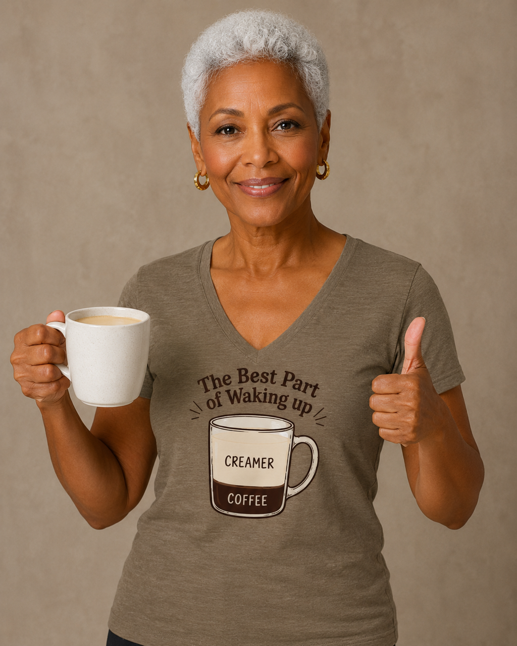 The Best Part of Waking up- IYKYK- Bella + Canvas V-Neck TShirt