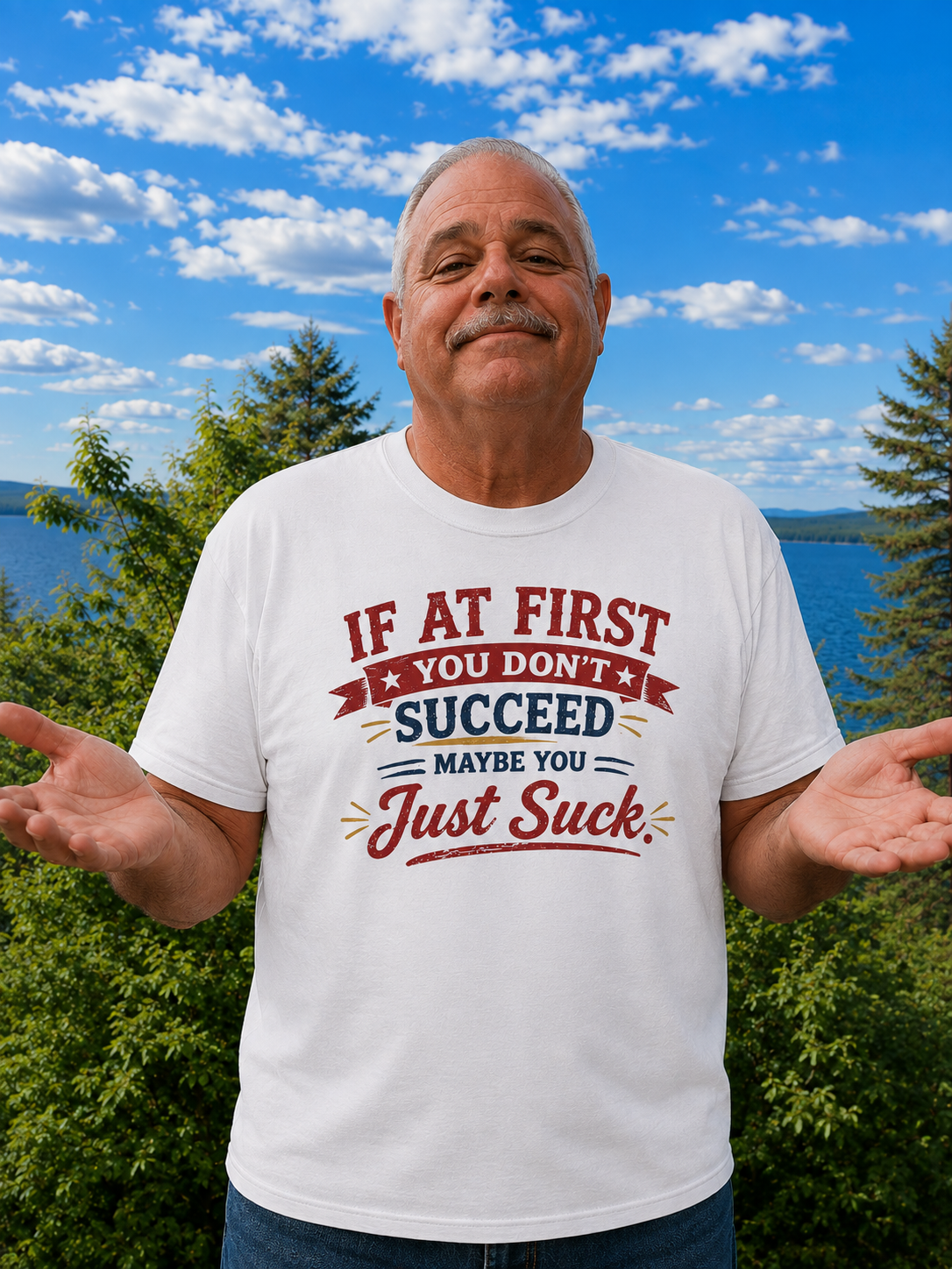 If At First You Don't Succeed Maybe You Just Suck T-Shirt- Snarky Designs- Comfort Colors TShirt