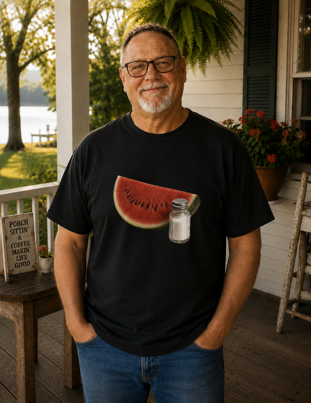 Watermelon Slice & Salt Graphic T-Shirt —IYKYK - Comfort Colors TShirt