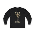 Skeleton 'He Gave Me the Finger' Long Sleeve Gildan Tee