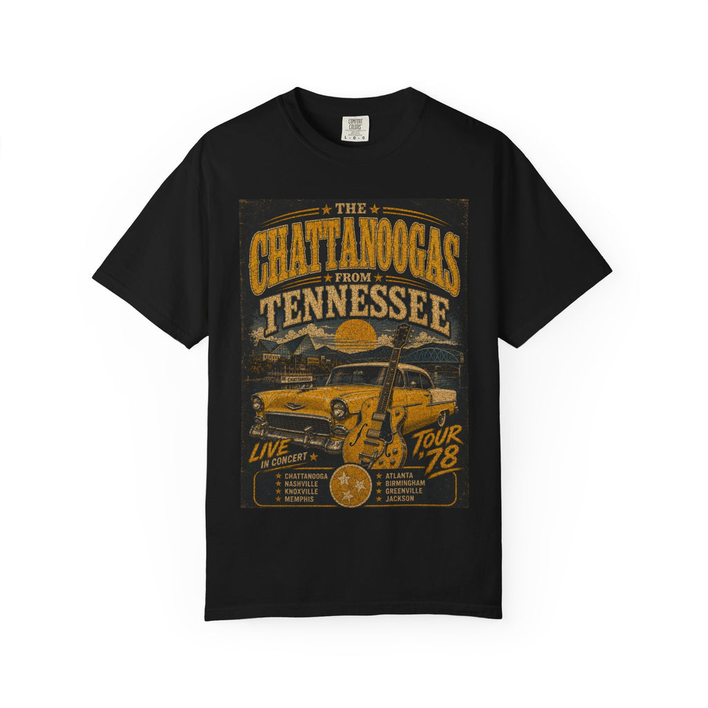 The Chattanoogas Tennessee Tour Shirt - Retro-  Comfort Colors T-shirt