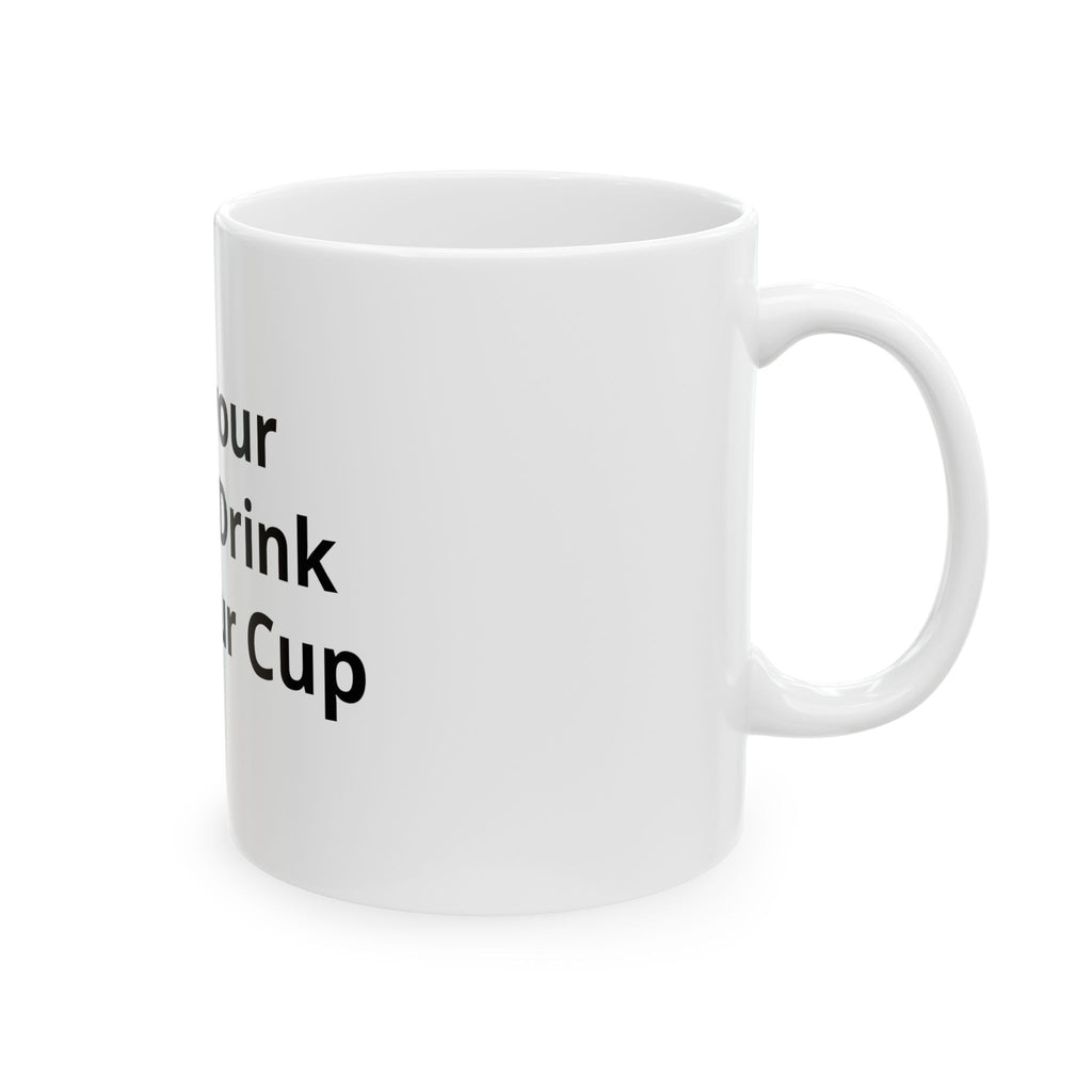 Customizable Ceramic Mug - Personalized Text Coffee Cup (11oz & 15oz)
