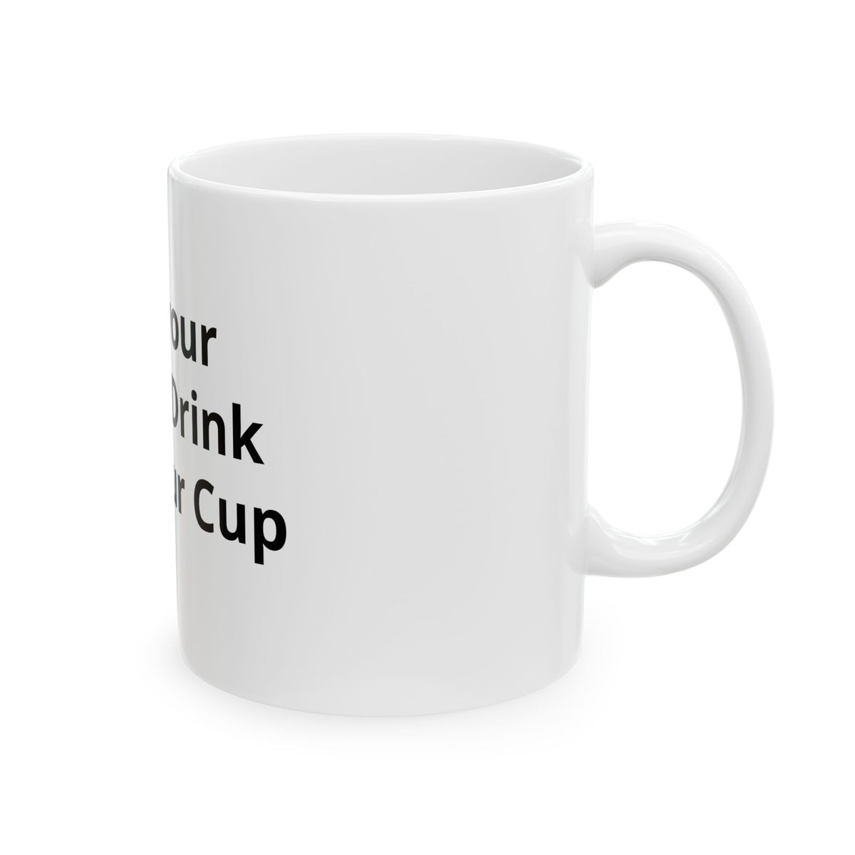 Customizable Ceramic Mug - Personalized Text Coffee Cup (11oz & 15oz)
