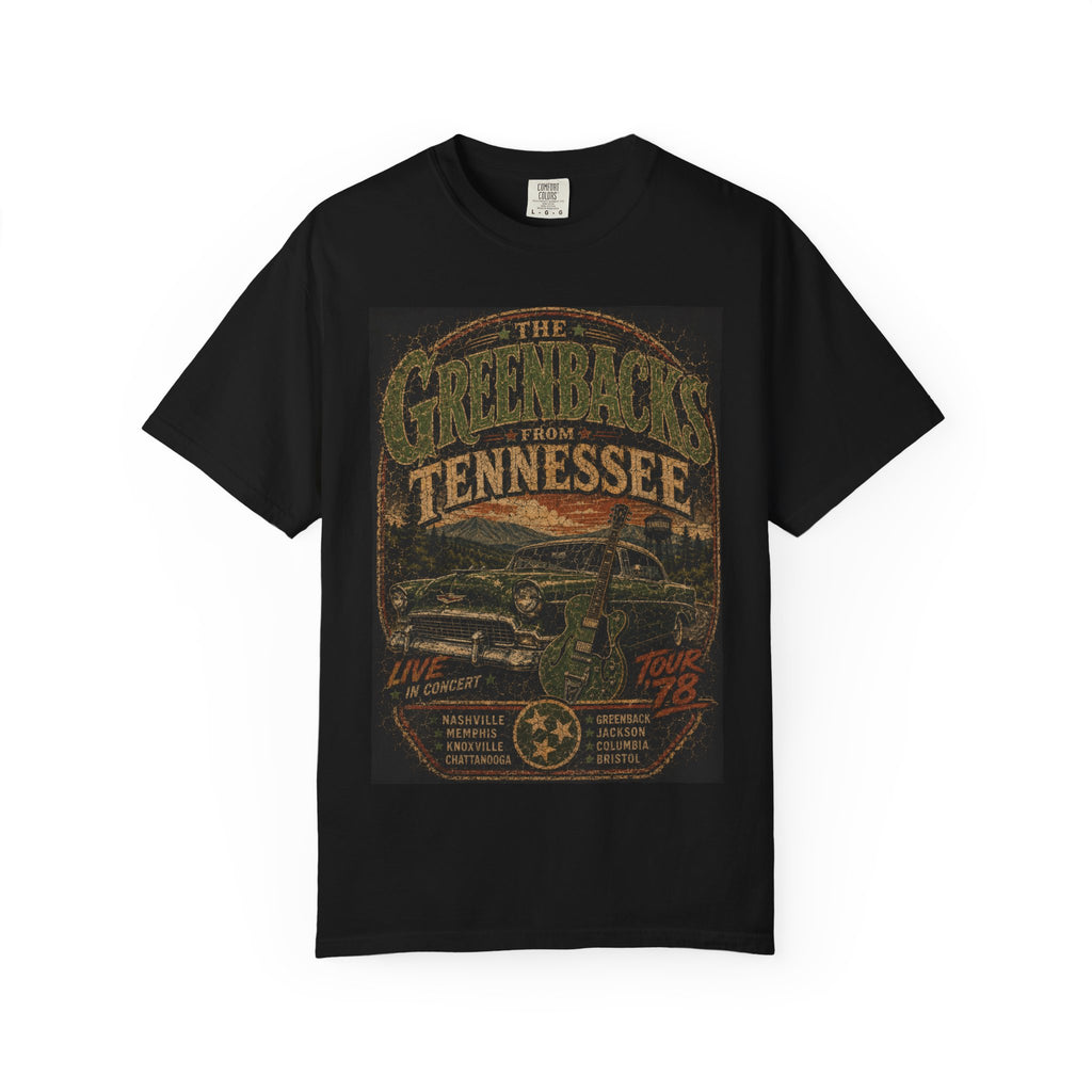 The Greenbacks Tennessee Concert Shirt - Retro - Comfort Colors® T-Shirt