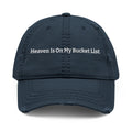 Embroidered Distressed ...Personalize Your hat With Your favorite saying
