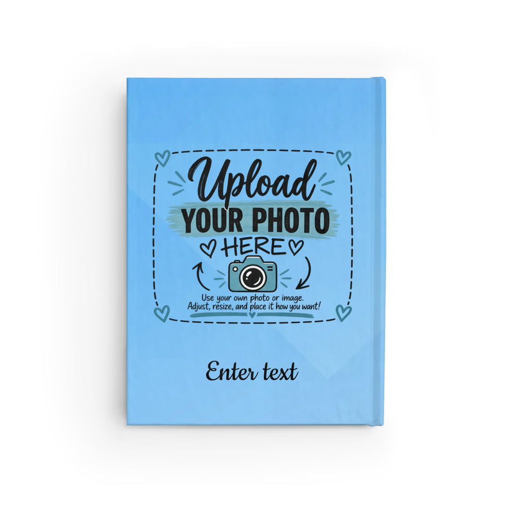Custom Photo Journal — Personalized Hardcover Photo Upload Notebook