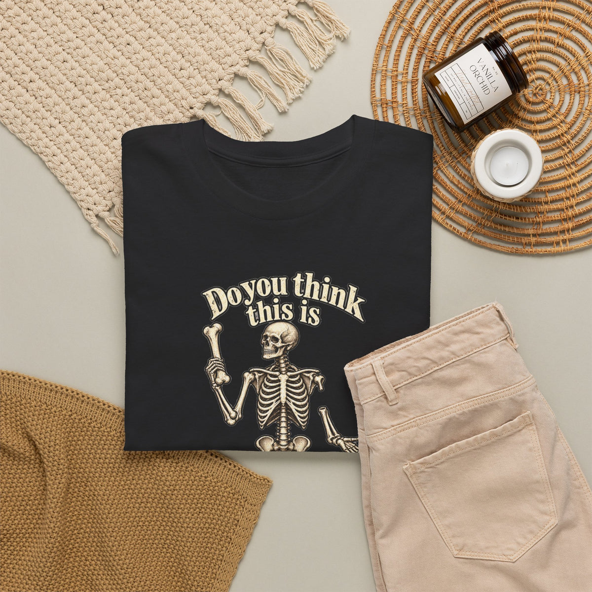 Humerous Skeleton Graphic T-Shirt - Gildan 5000