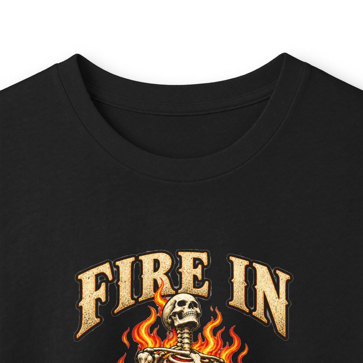 Fire In My Bones Skeleton Long Sleeve  Gildan Tee