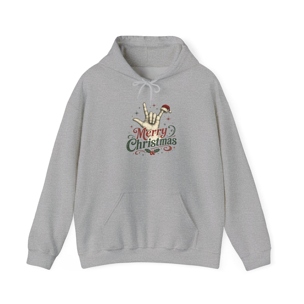 ASL I Love You Merry Christmas — The Holidays — Gildan Hoodie Sweat